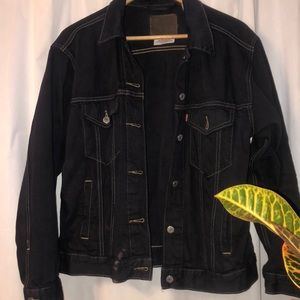levi's navy blue/black jean jacket